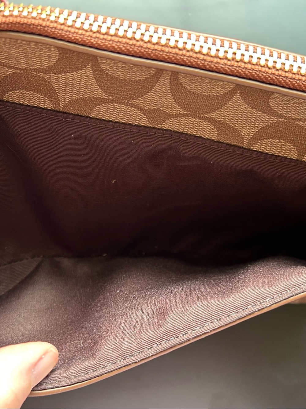 Coach East/West Pop Crossbody Bag with Brown Pouch - Picture 6 of 9